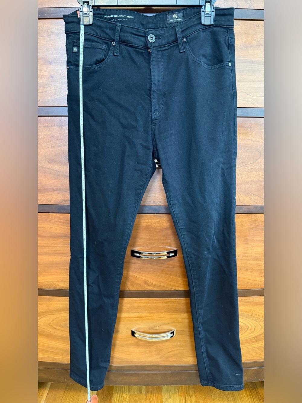 Women's AG Farrah high rise, skinny jeans Black 29R